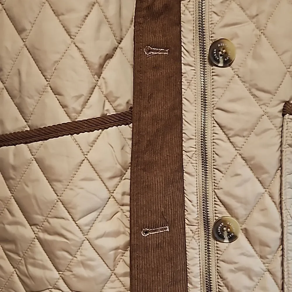 Lauren Ralph Embroidered Quilted Hooded Jacket Size:XL  NWT - Picture 6 of 11